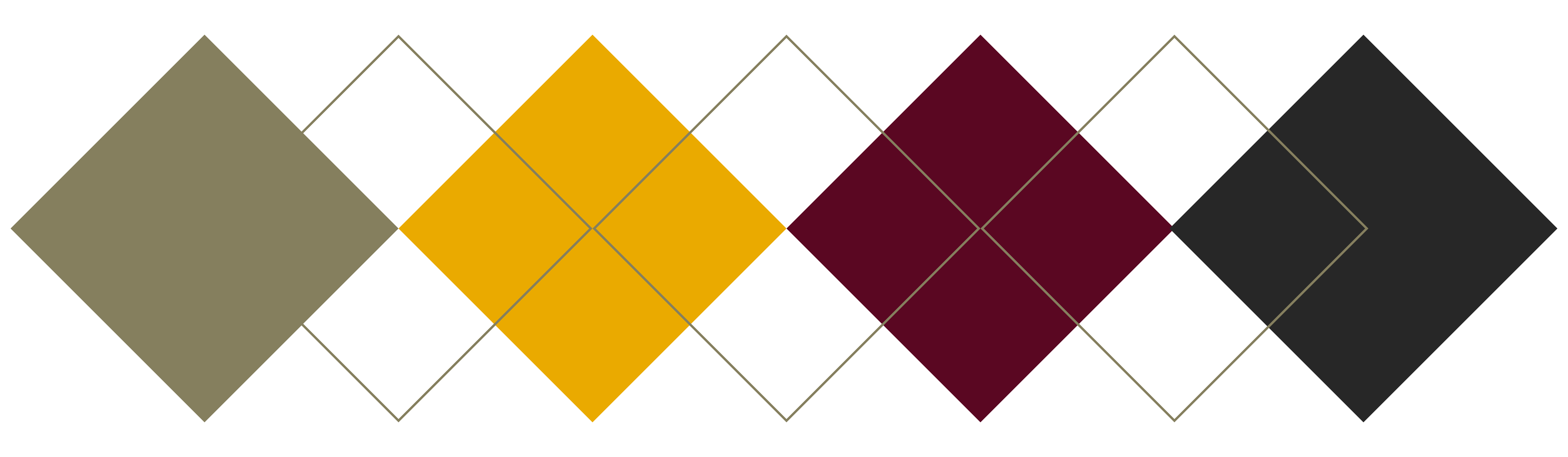 argyle banner in loyola colors